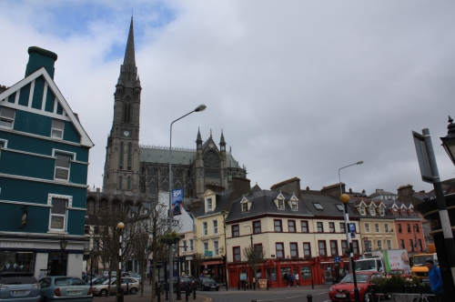 St. Colman's Cathedral, Cobh. This would have been visible to passengers as they pulled out towards the Titanic on the tenders 'America' and 'Ireland', although the tower had not been completed in 1912.